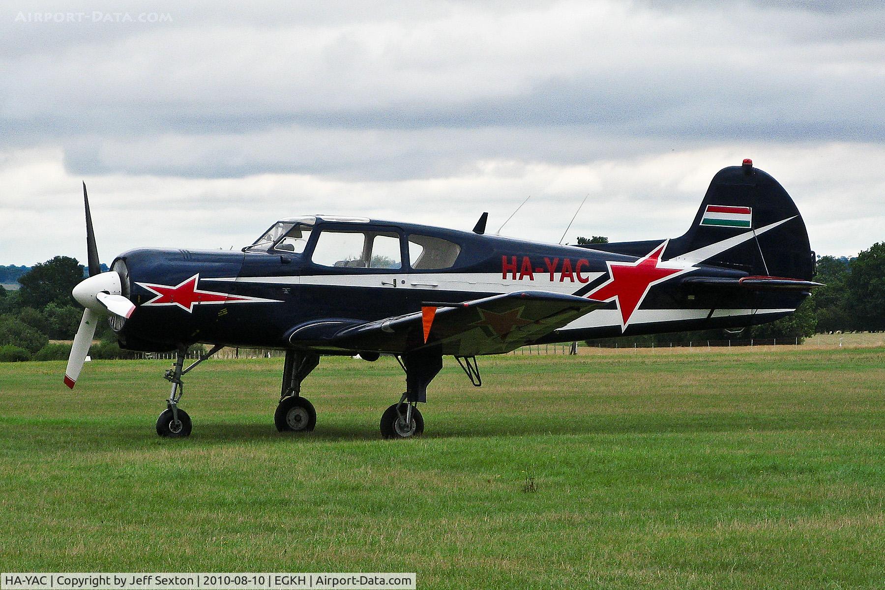 HA-YAC, Yakovlev Yak-18T C/N 14-35, Parked at Headcorn