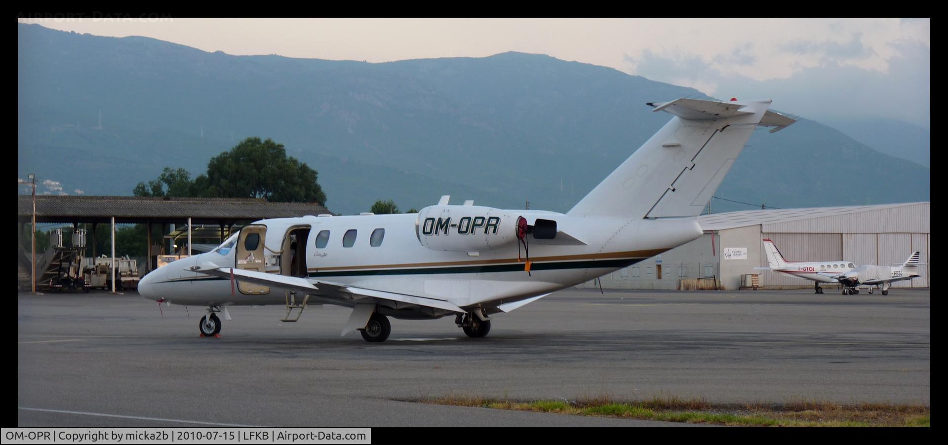 OM-OPR, 1995 Cessna 525 CitationJet C/N 525-0101, Parked.