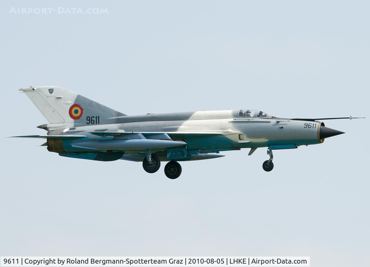 9611, Mikoyan-Gurevich MiG-21MF C/N 969611, Mig-21