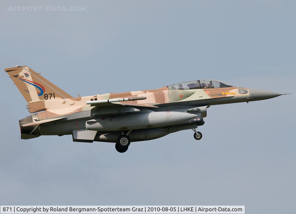 871, 1999 Lockheed Martin F-16I Sufa C/N YD-81, F-16