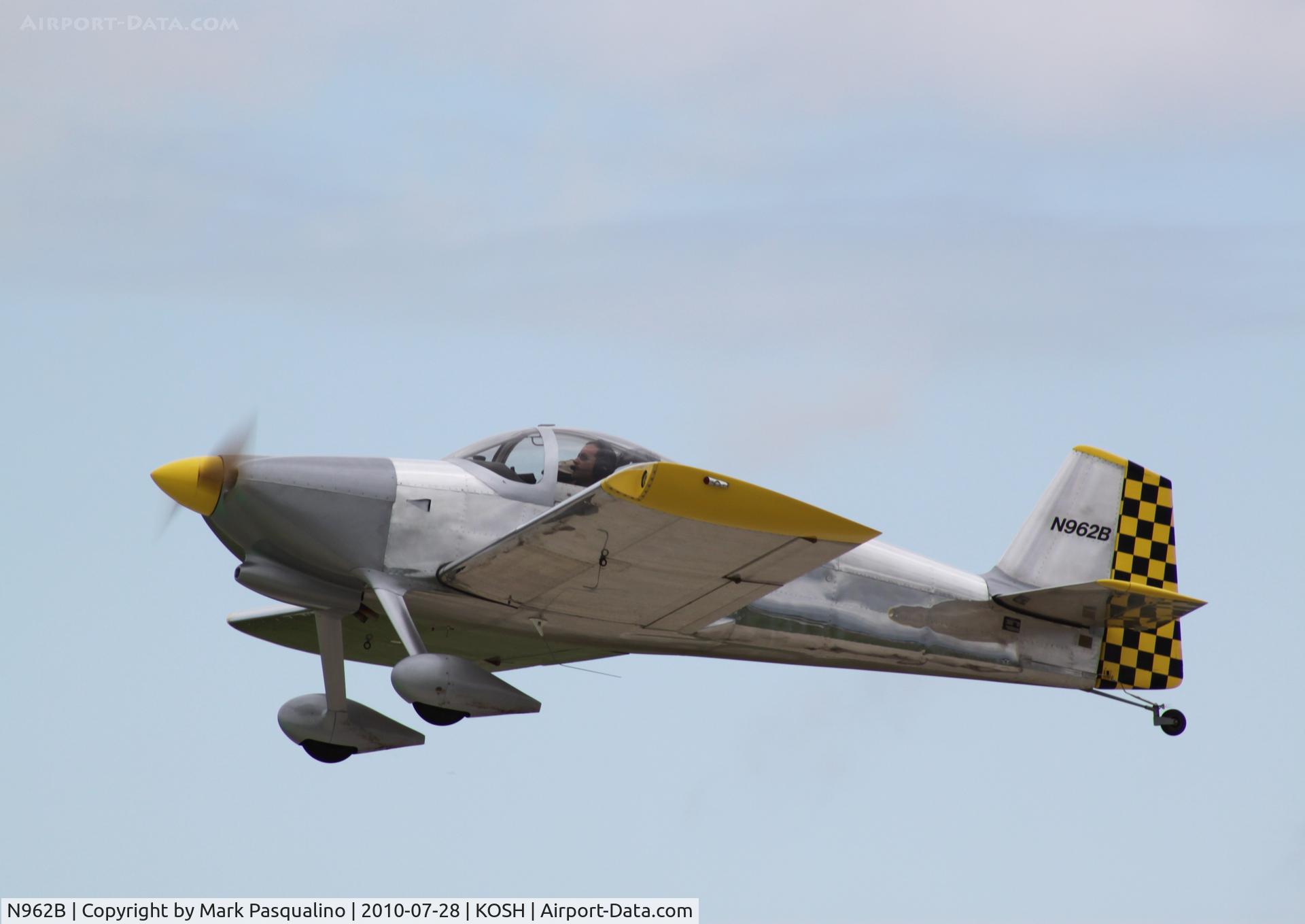 N962B, 2006 Vans RV-6 C/N 24806, RV-6
