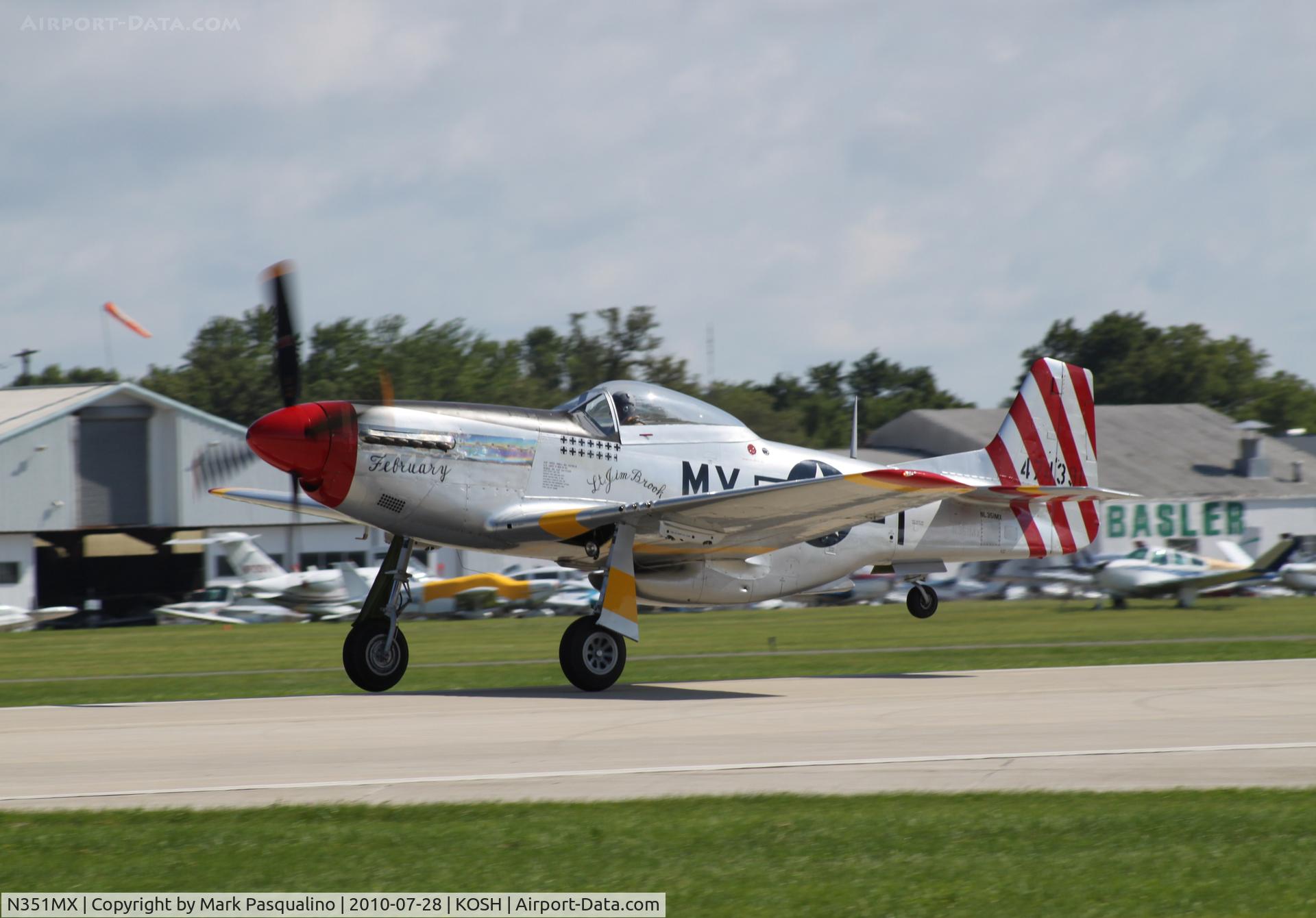 N351MX, 1944 North American P-51D Mustang C/N 122-40931 (44-74391), North American P-51D
