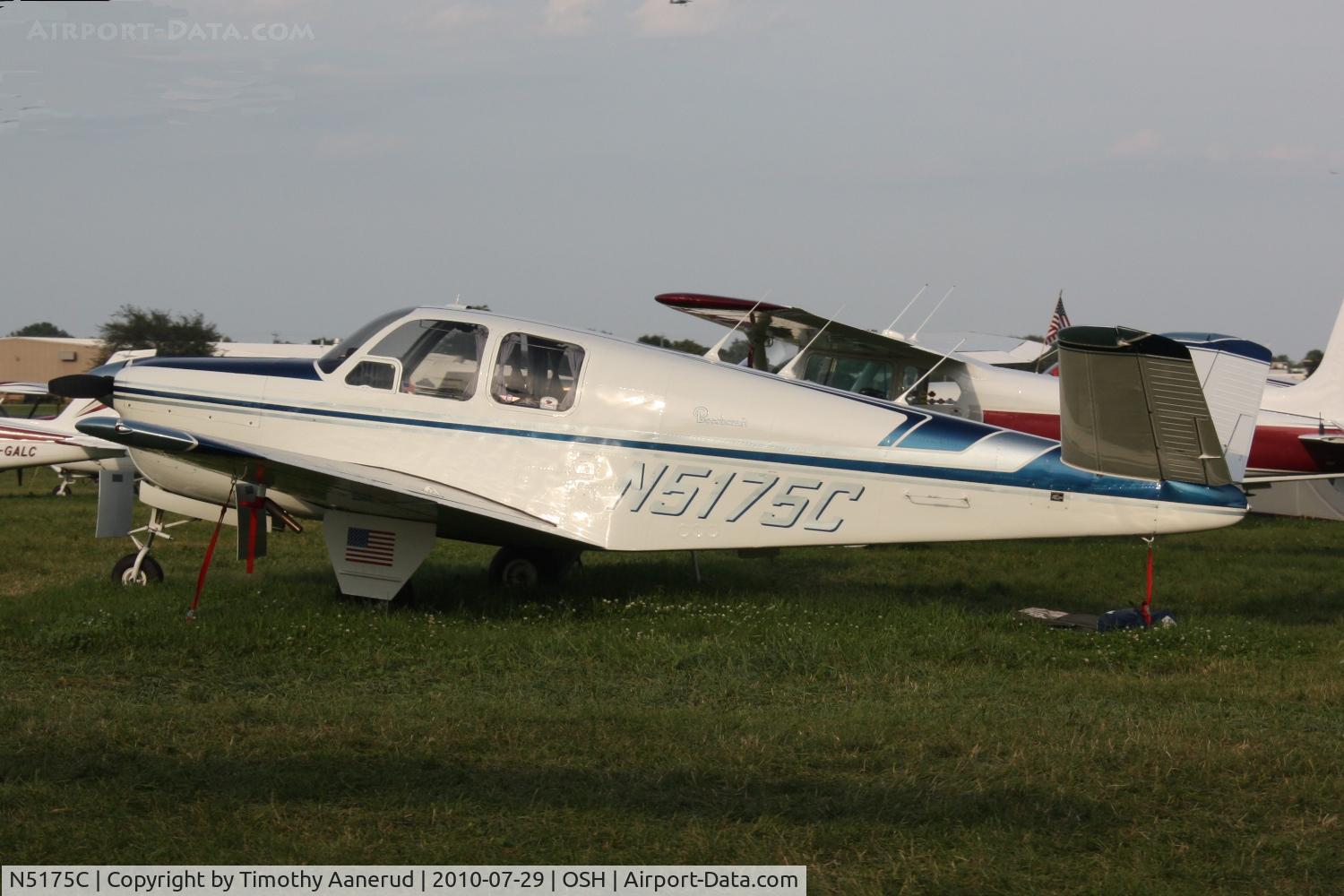 N5175C, 1950 Beech B35 C/N D-2400, 1950 Beech B35, c/n: D-2400