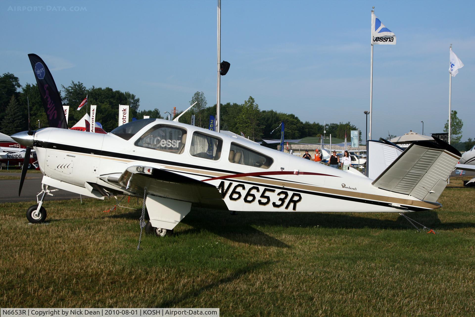 N6653R, 1979 Beech V35B Bonanza C/N D-10259, KOSH