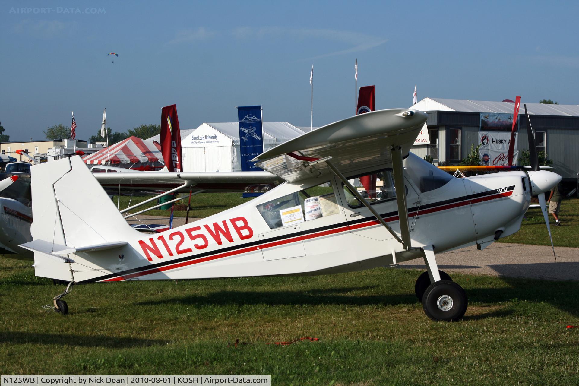 N125WB, 2008 American Champion 8GCBC Scout C/N 505-2008, KOSH