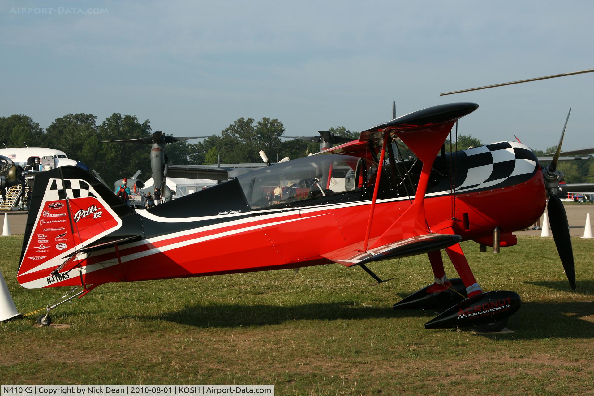 N410KS, Pitts Model 12 C/N 155, KOSH
