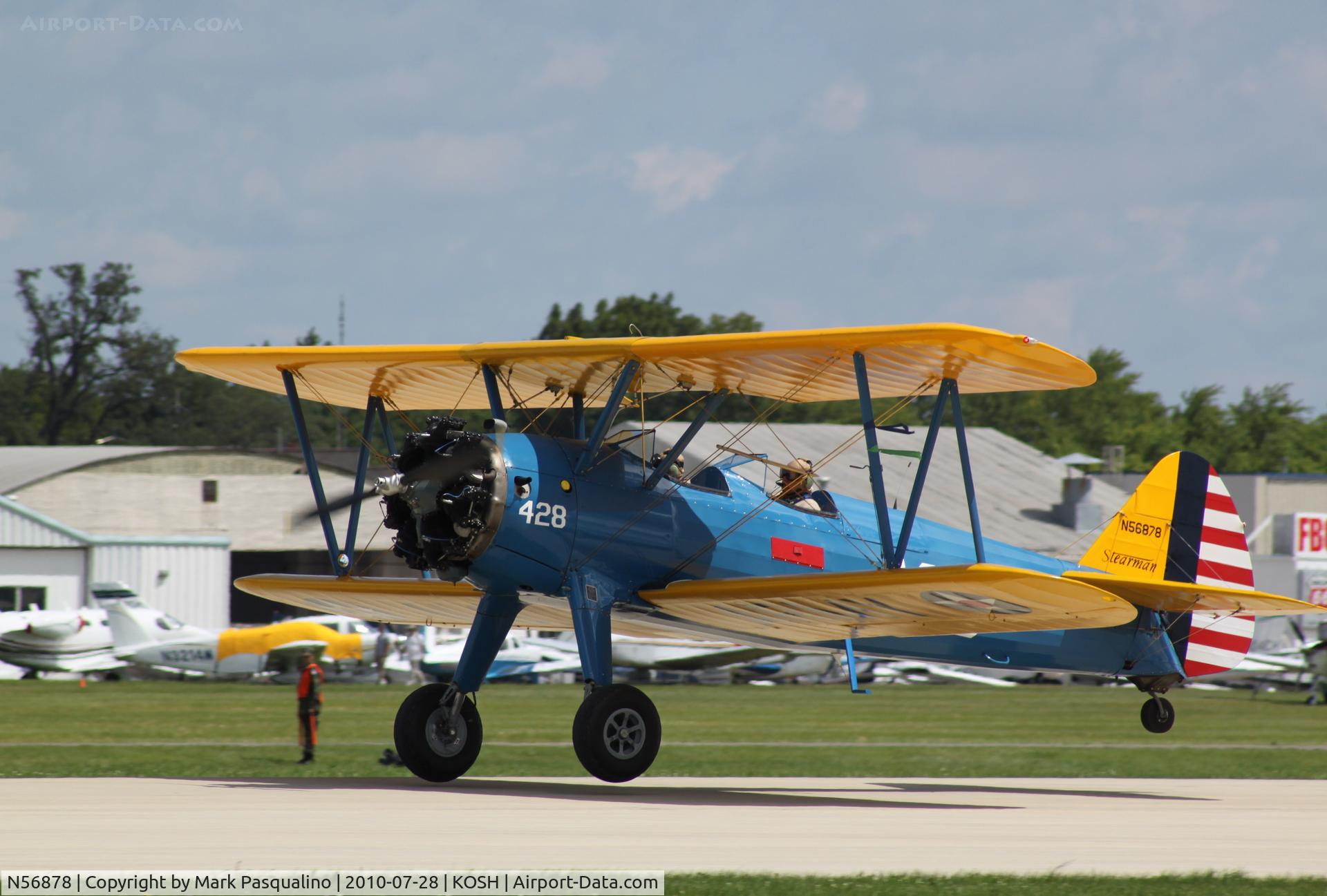 N56878, 1943 Boeing A75N1(PT17) C/N 75-1712, Stearman