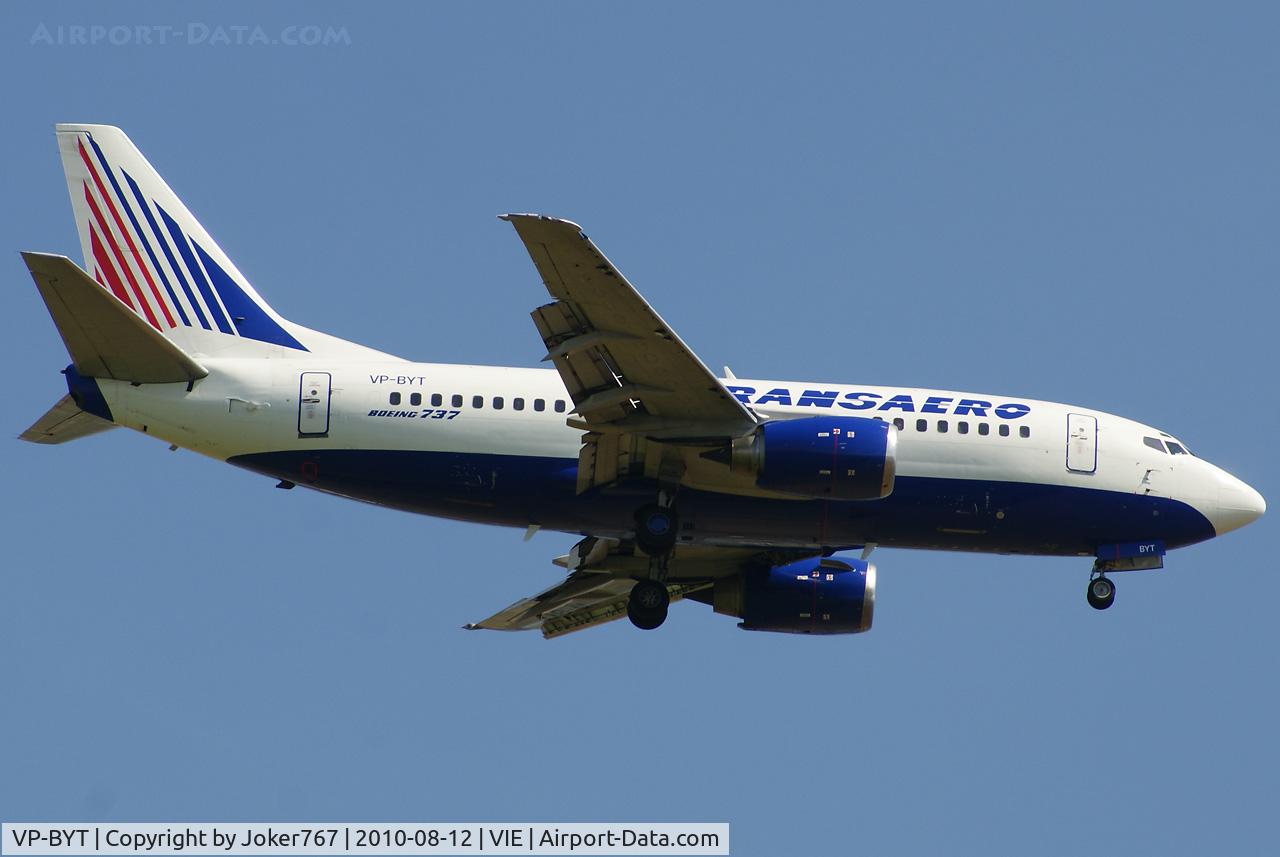 VP-BYT, 1998 Boeing 737-524 C/N 28928, Transaero