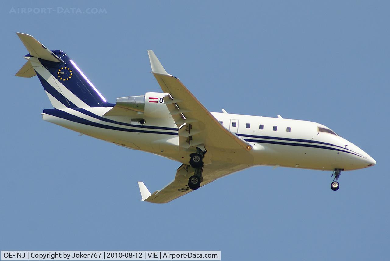 OE-INJ, 1999 Bombardier Challenger 604 (CL-600-2B16) C/N 5435, Transair Austria