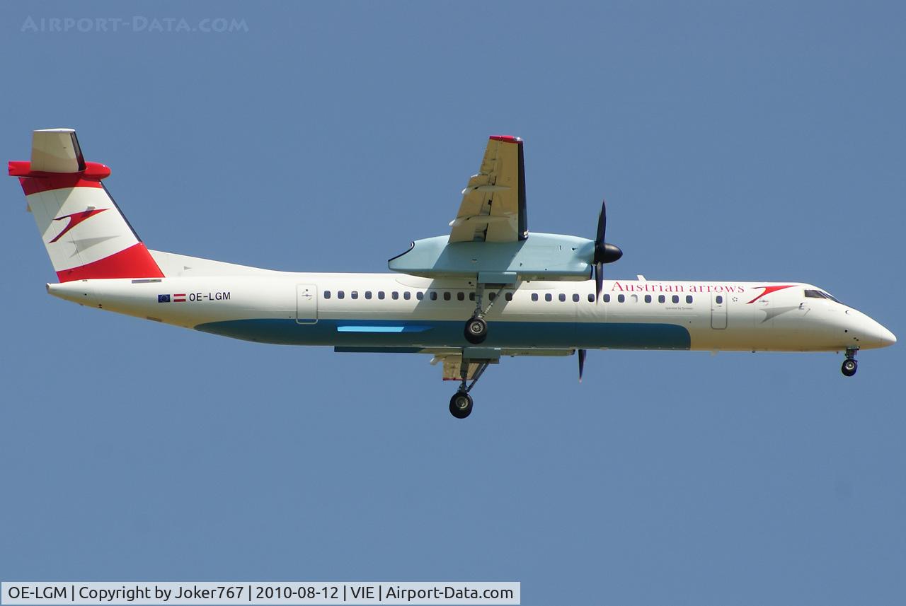 OE-LGM, 2010 De Havilland Canada DHC-8-402Q Dash 8 C/N 4319, Austrian arrows