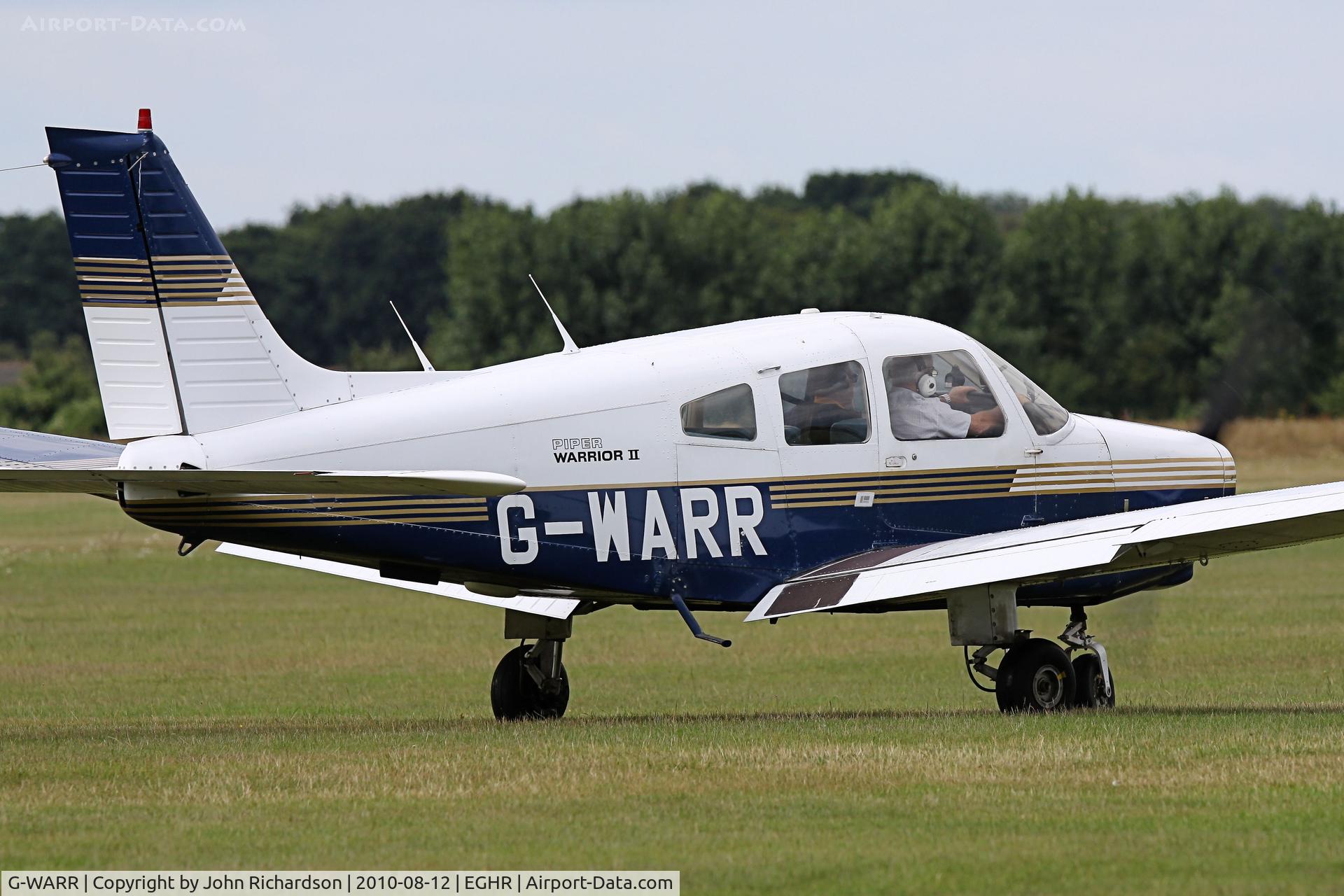 G-WARR, 1979 Piper PA-28-161 Cherokee Warrior III C/N 28-7916321, Just landed