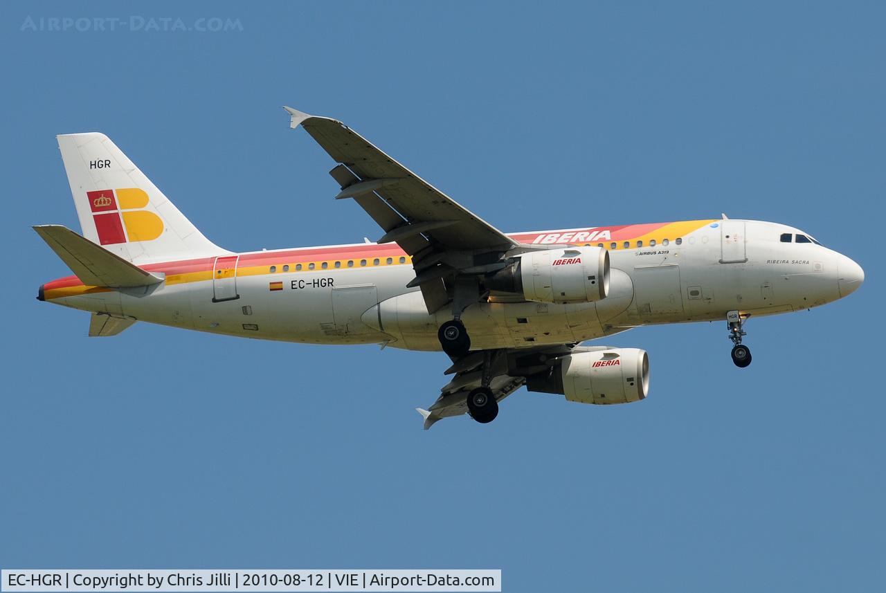 EC-HGR, 1999 Airbus A319-111 C/N 1154, Iberia^