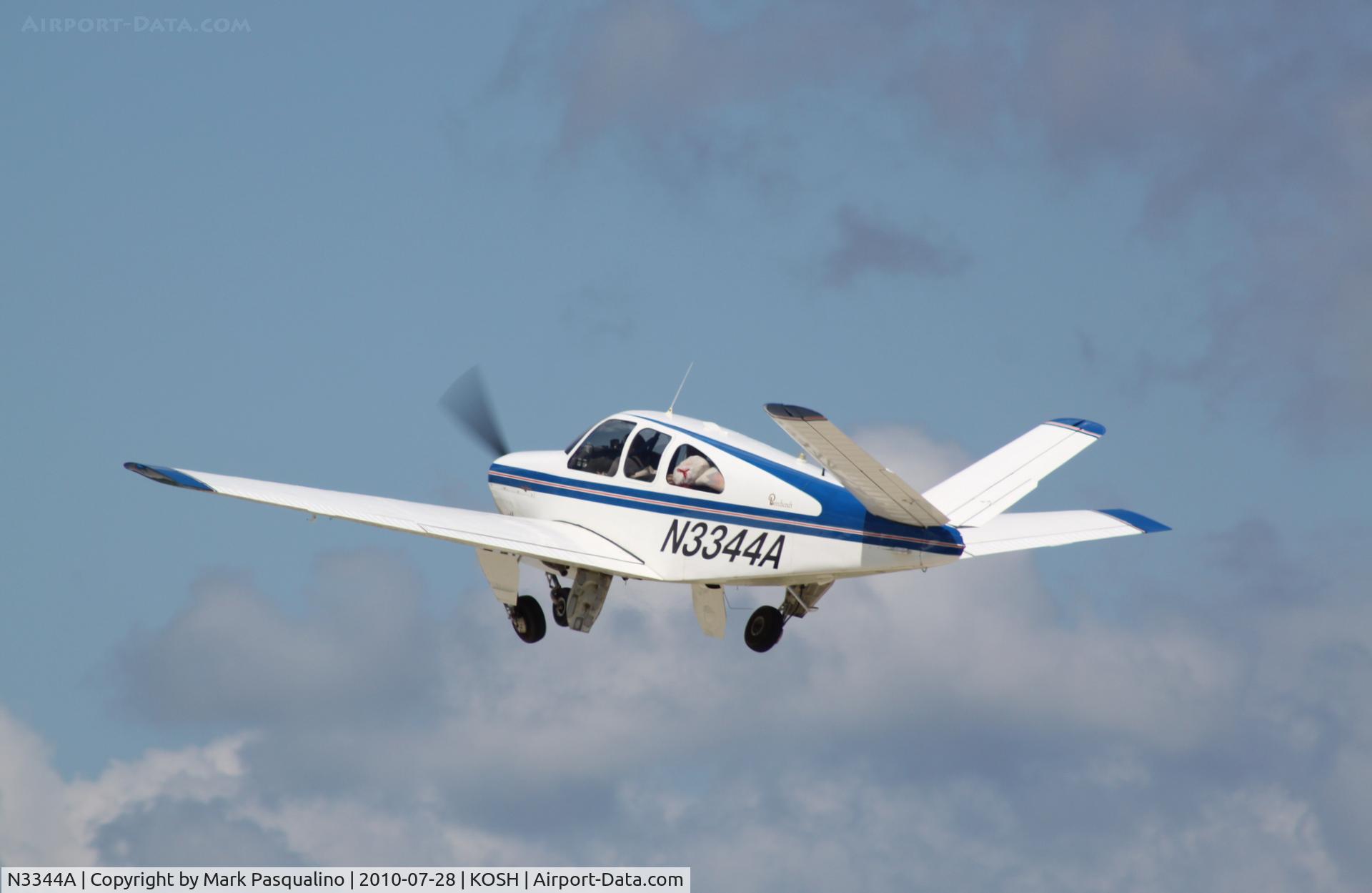 N3344A, 1961 Beech N35 Bonanza C/N D-6733, Beech N35