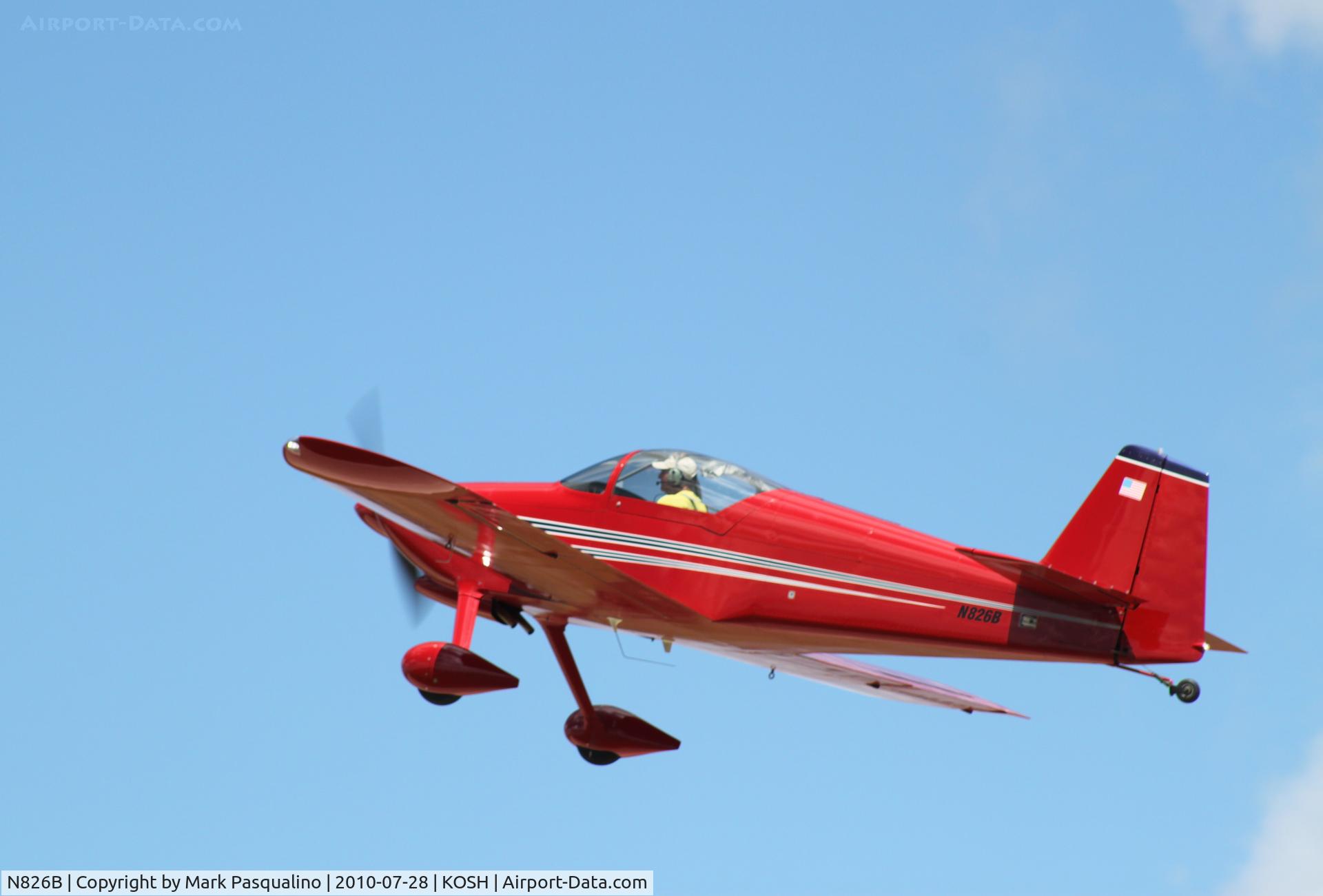 N826B, 1995 Vans RV-6 C/N 22290, RV-6