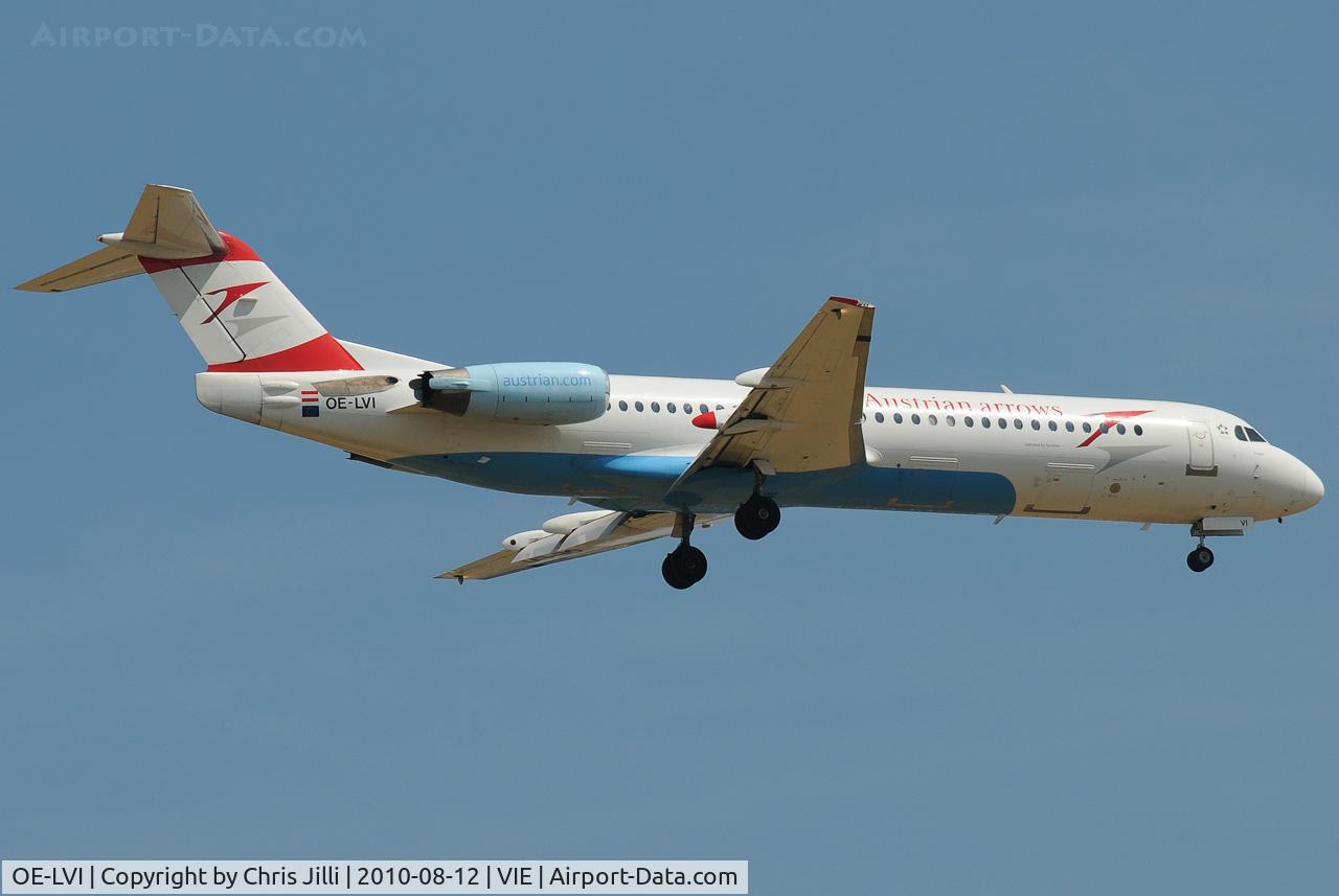 OE-LVI, 1993 Fokker 100 (F-28-0100) C/N 11468, Tyrolean