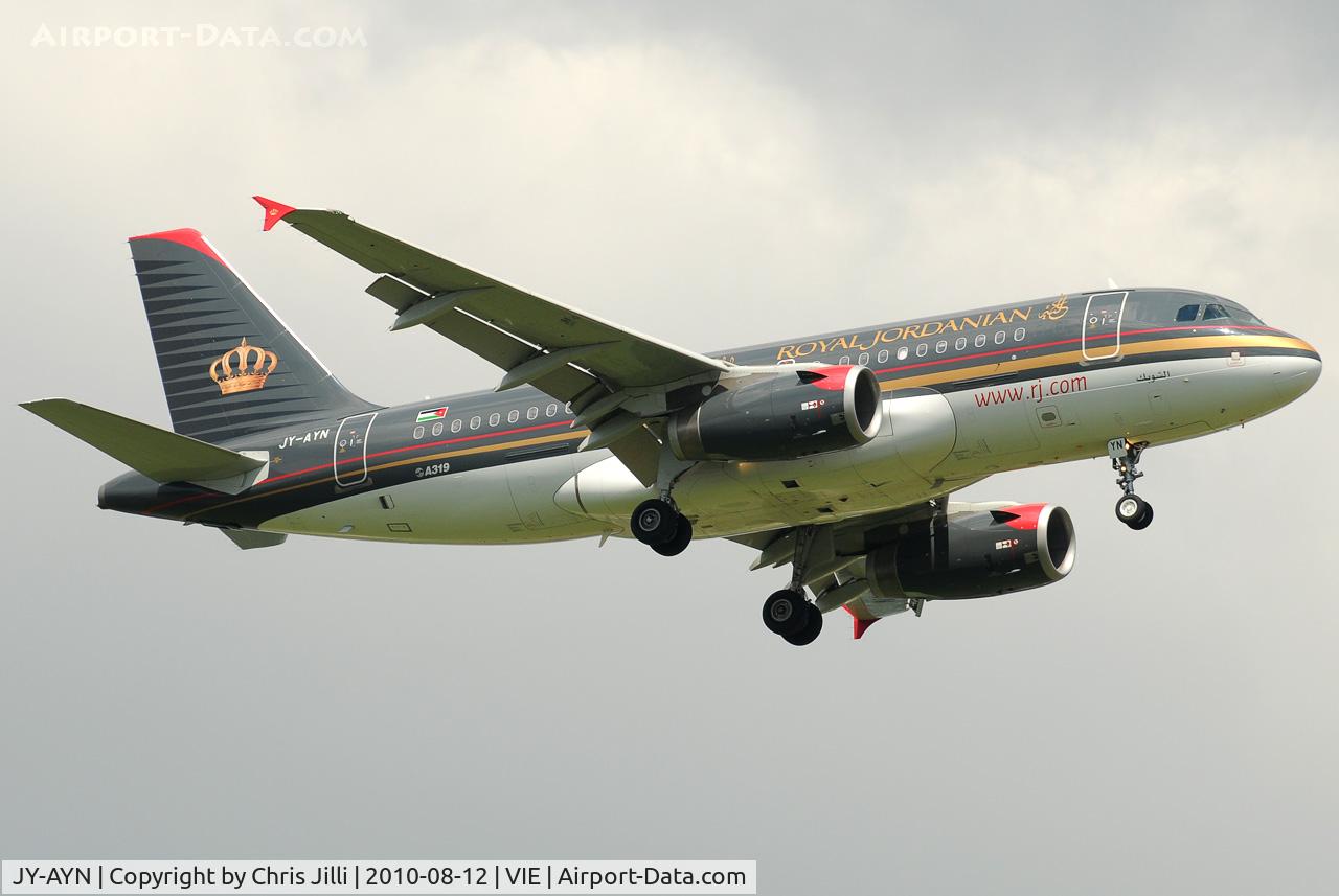 JY-AYN, 2009 Airbus A319-132 C/N 3803, RJA