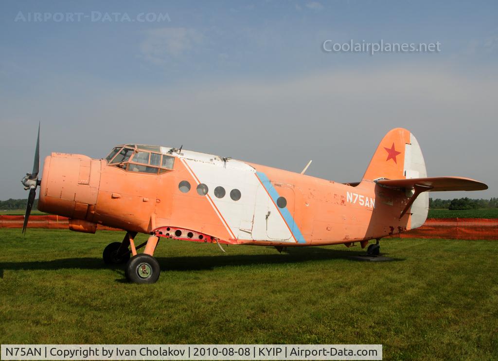 N75AN, PZL-Mielec AN-2 C/N 1G21141, Looks like it has been recently acquired by Yankee Air Museum in Michigan