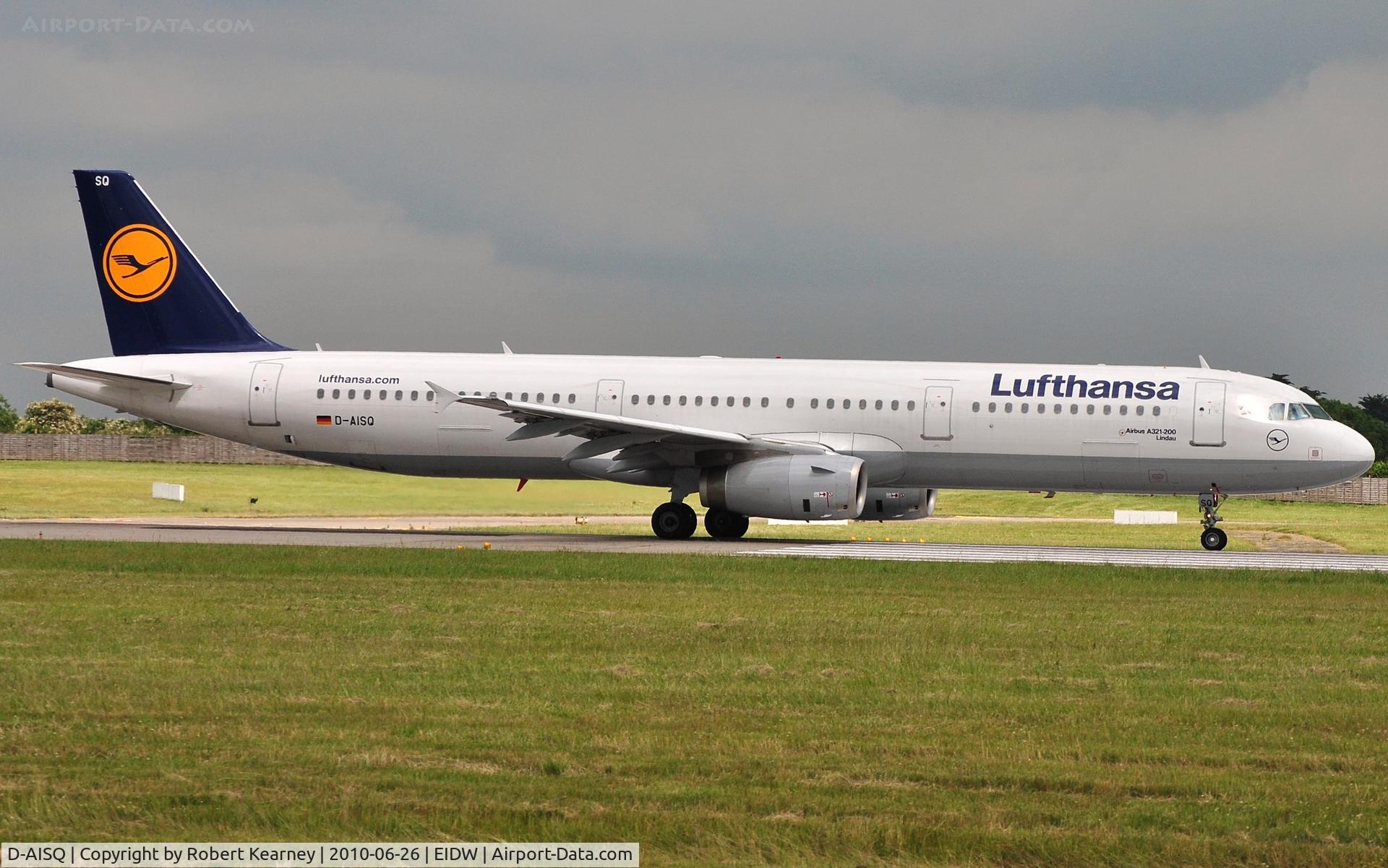 D-AISQ, 2009 Airbus A321-231 C/N 3936, Lufthansa preparing for take-off