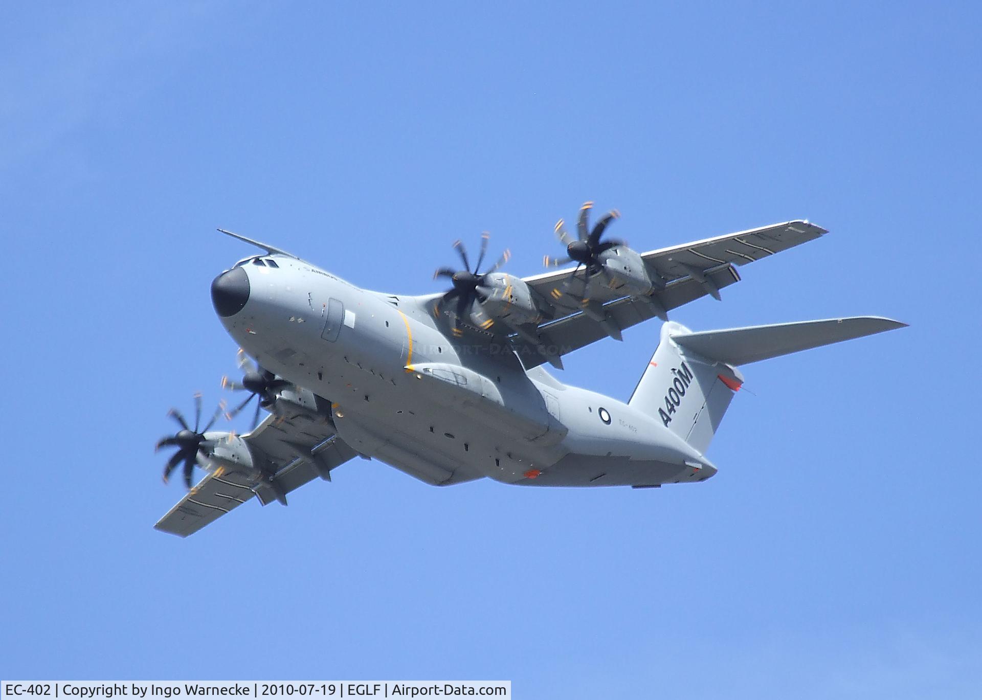 EC-402, 2010 Airbus A400M Atlas C/N 002, Airbus A400M second prototype flying display at Farnborough International 2010