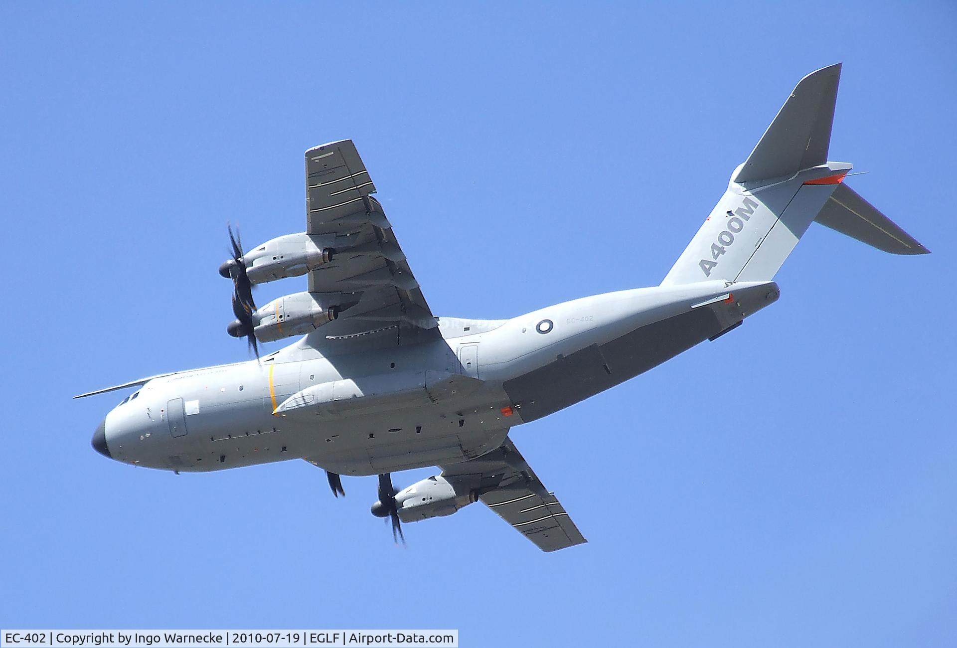 EC-402, 2010 Airbus A400M Atlas C/N 002, Airbus A400M second prototype flying display at Farnborough International 2010