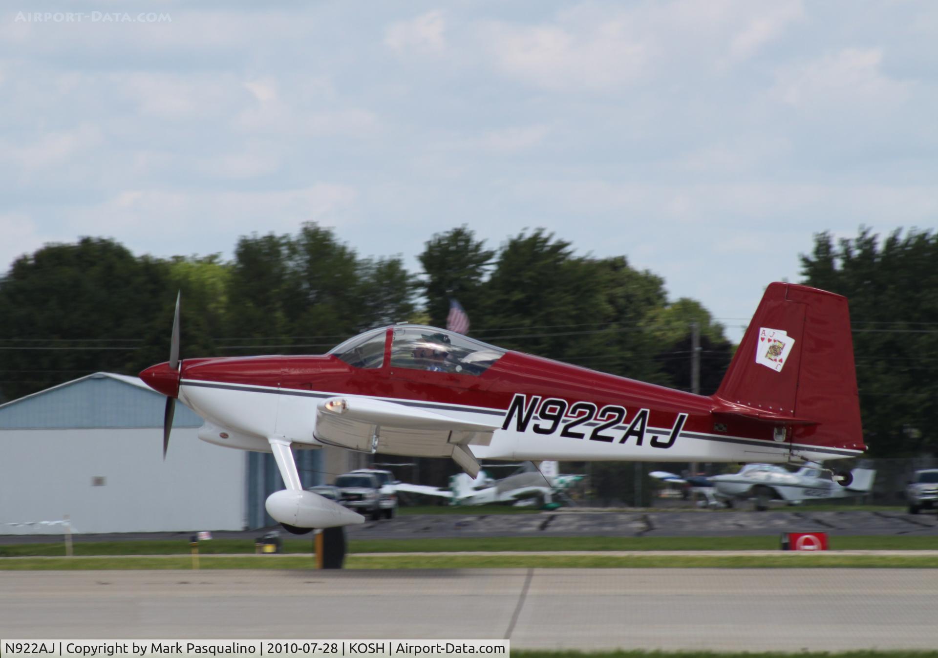 N922AJ, 2006 Vans RV-7 C/N 70221, RV-7