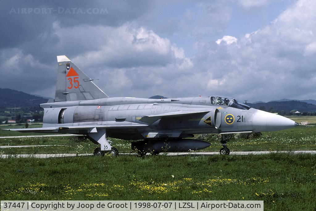 37447, Saab JA 37D Viggen C/N 37447, Swedish participant in the Co-operative Change exercise.