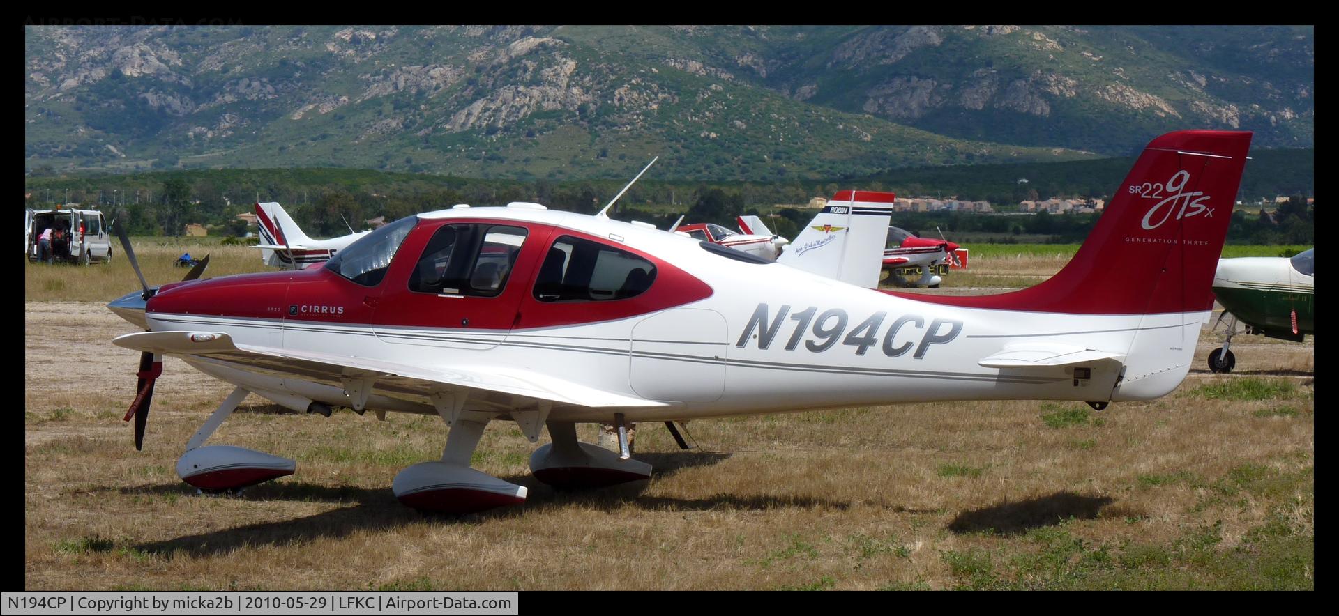 N194CP, 2008 Cirrus SR22 C/N 3059, Parked.