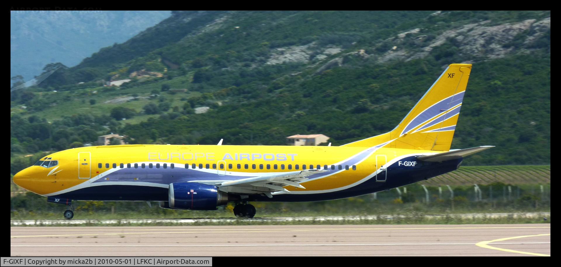 F-GIXF, 1992 Boeing 737-3B3QC C/N 26851, Departure