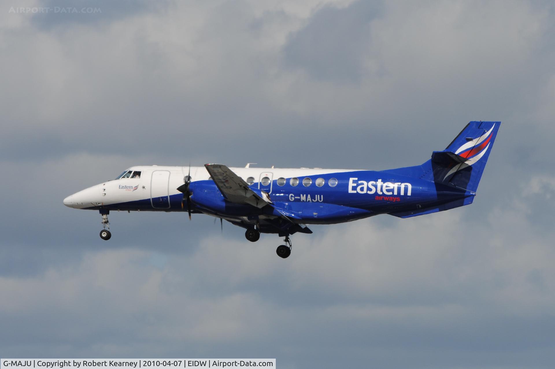 G-MAJU, 1995 British Aerospace Jetstream 41 C/N 41071, Jetstream41 on short finals for r/w 28