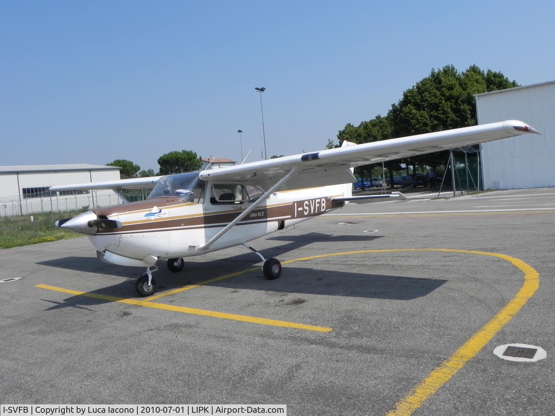 I-SVFB, 1981 Cessna 172RG Cutlass RG C/N 172RG0968, I-SVFB at stand 3-03 in Forlì Airport