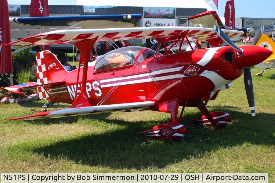 N51PS, 2008 Aviat Pitts S-2C Special C/N 6087, Airventure 2010 - Oshkosh, Wisconsin