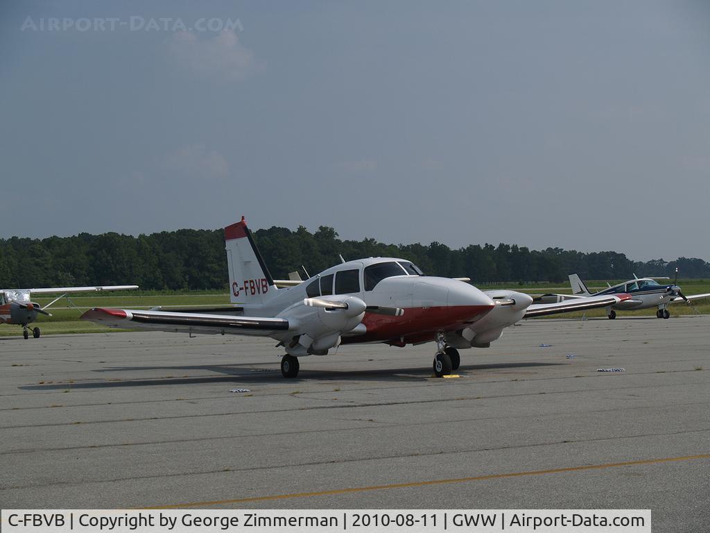 C-FBVB, 1978 Piper PA-23-250 Aztec C/N 27-7854001, Piper Aztec, with Canadian registration that landed at Goldsboro-Wayne for a meeting with local farmers.