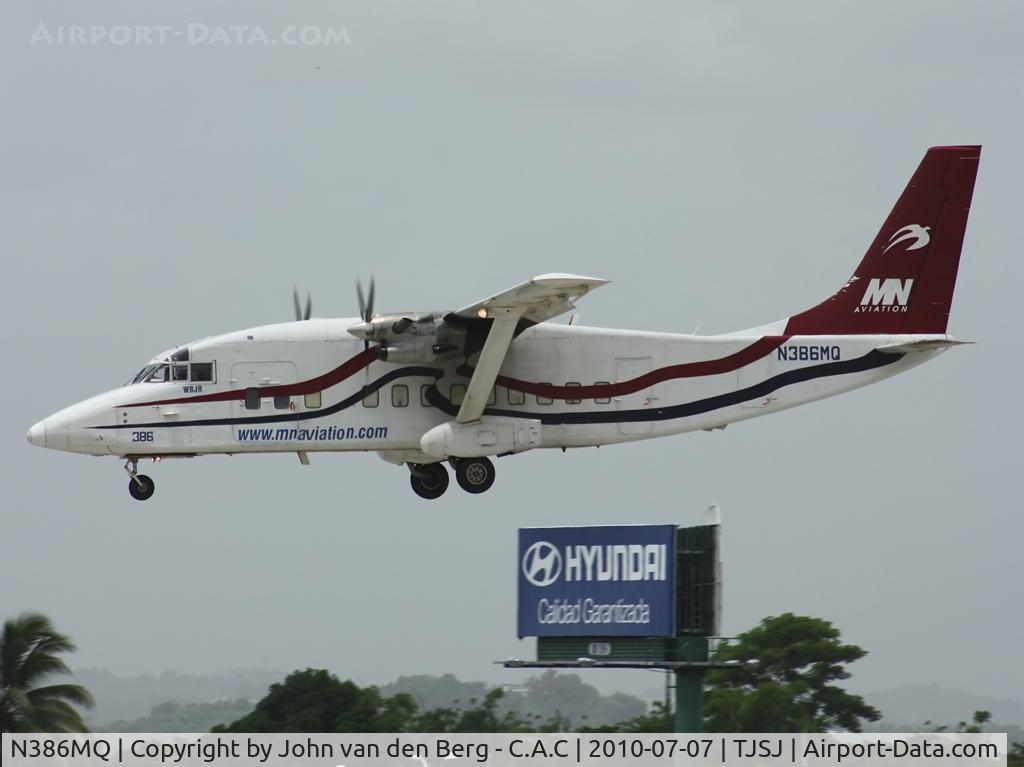 N386MQ, 1986 Short SD3-60-200 C/N SH3709, MN Aviation Short SD360-300 (SH3709) N386MQ @ SJU / TJSJ