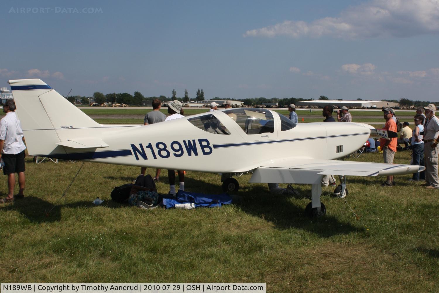 N189WB, 1984 Stoddard-Hamilton Glasair III C/N 3074, 1984 GLASAIR III, c/n: 3074, AirVenture 2010