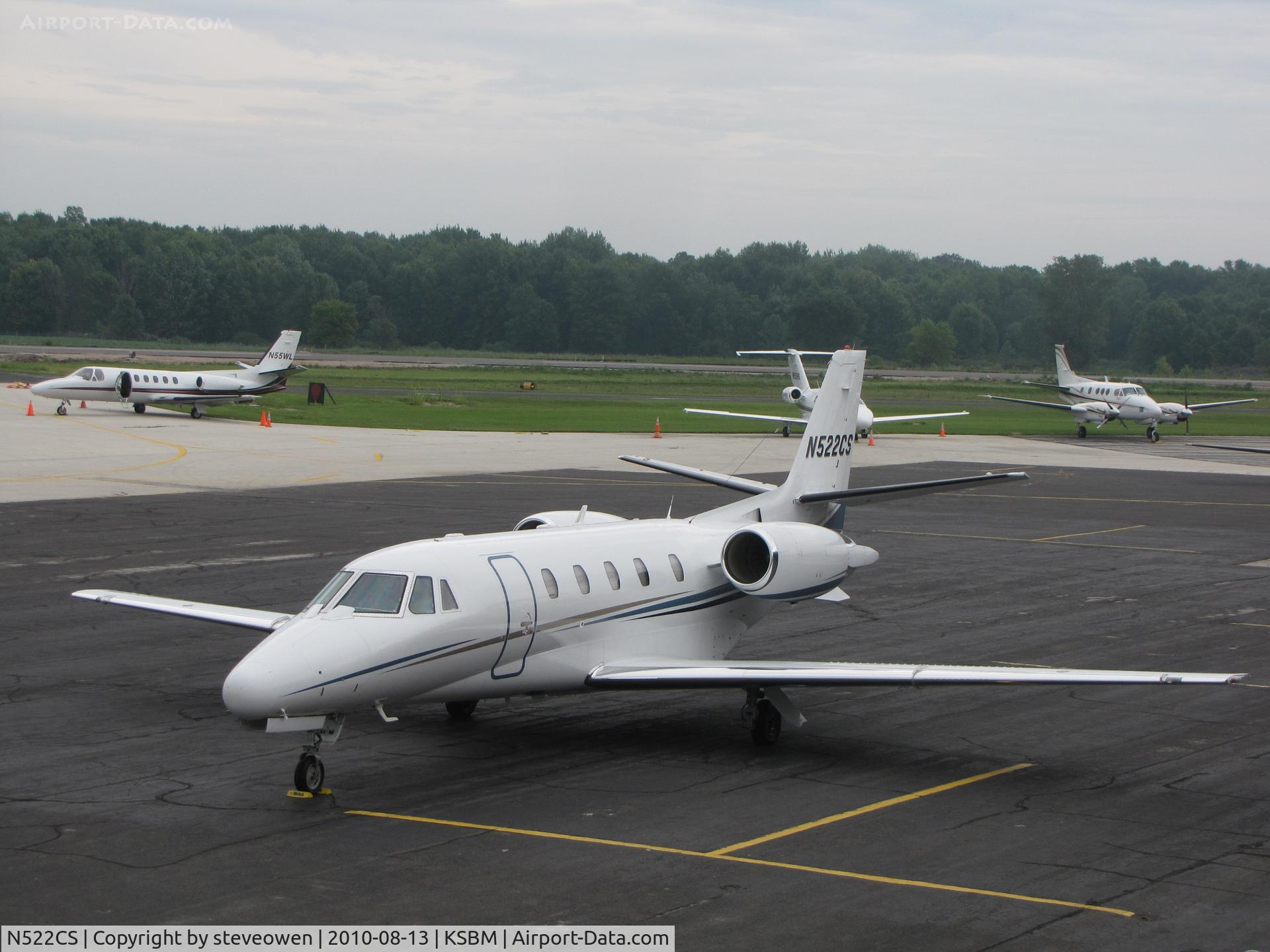 N522CS, 2004 Cessna 560XL Citation Excel C/N 560-5364, on the ramp @KSBM during PGA Tour