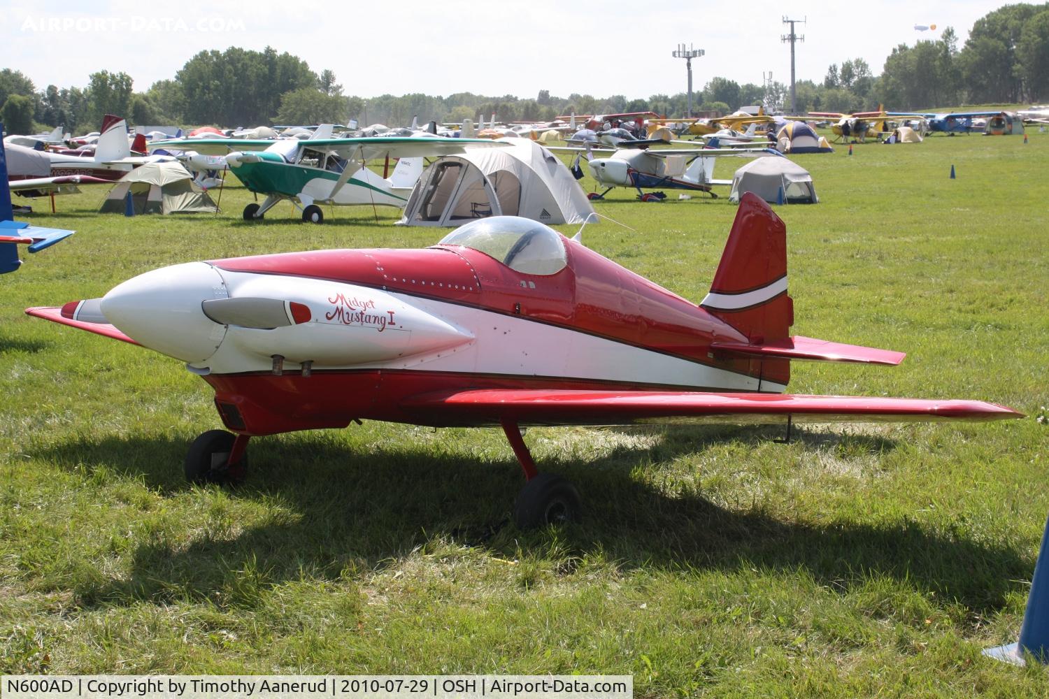 N600AD, 1974 Bushby Midget Mustang M-I C/N FF-2, 1974 MIDGET MUSTANG MM-1, c/n: FF-2