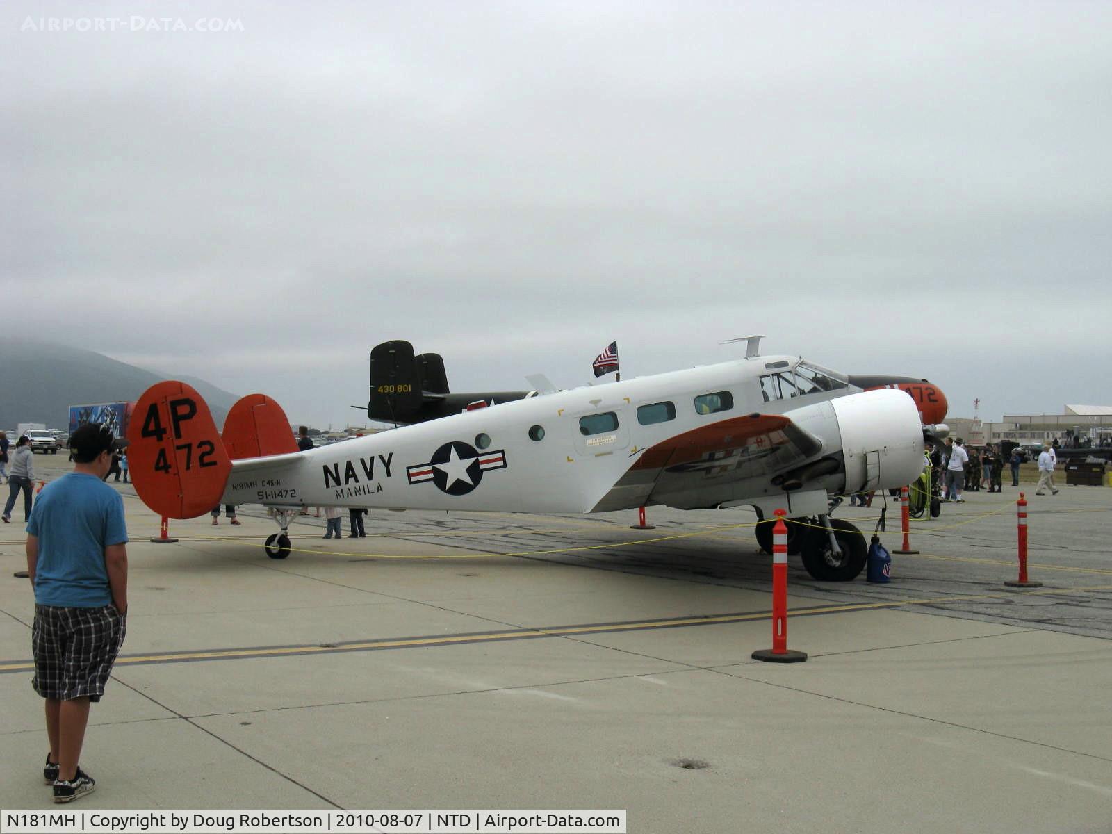 N181MH, 1951 Beech C-45H Expeditor C/N AF-29, 1951 Beech C45-H EXPEDITOR converted from USAF T-11 KANSAN trainer, two P&W R-985-AN-5 Wasp Jr. 450 Hp
