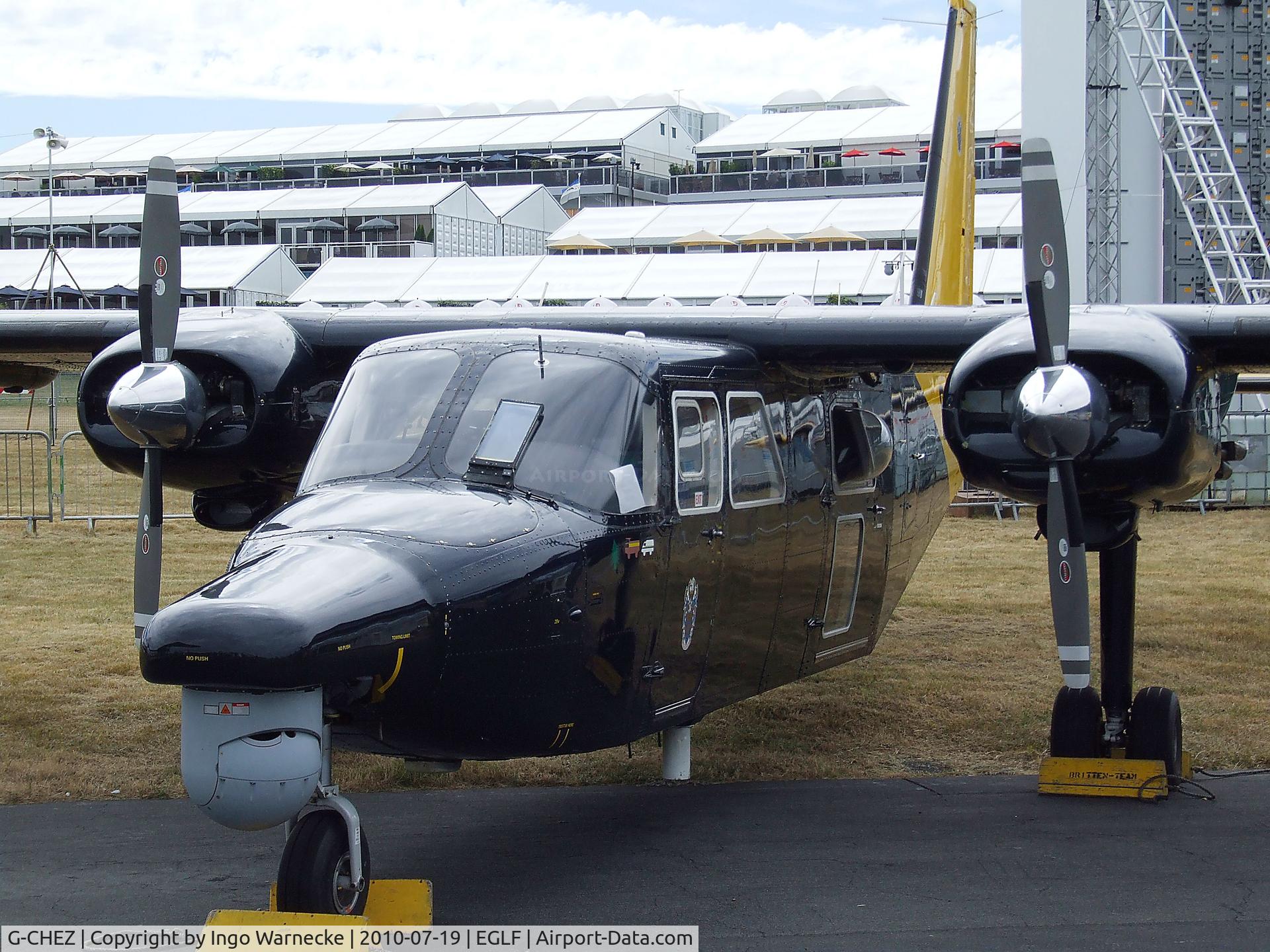 G-CHEZ, 1990 Pilatus Britten-Norman BN-2B-20 Islander C/N 2234, Britten-Norman BN-2B Islander at Farnborough International 2010