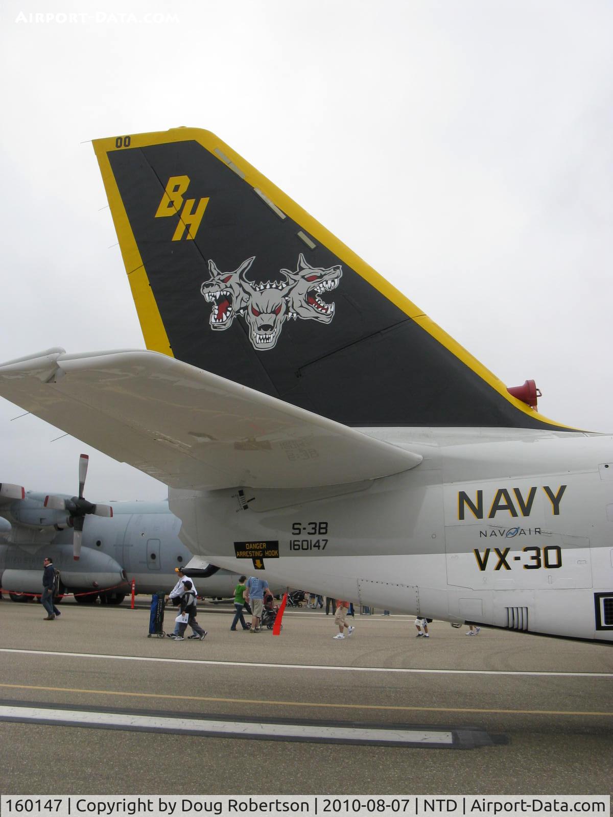 160147, Lockheed S-3B Viking C/N 394A-1129, Lockheed S-3B VIKING of VX-30 VIKINGS, two General Electric TF34-GE-400B Turbofans 9,275 lb st each