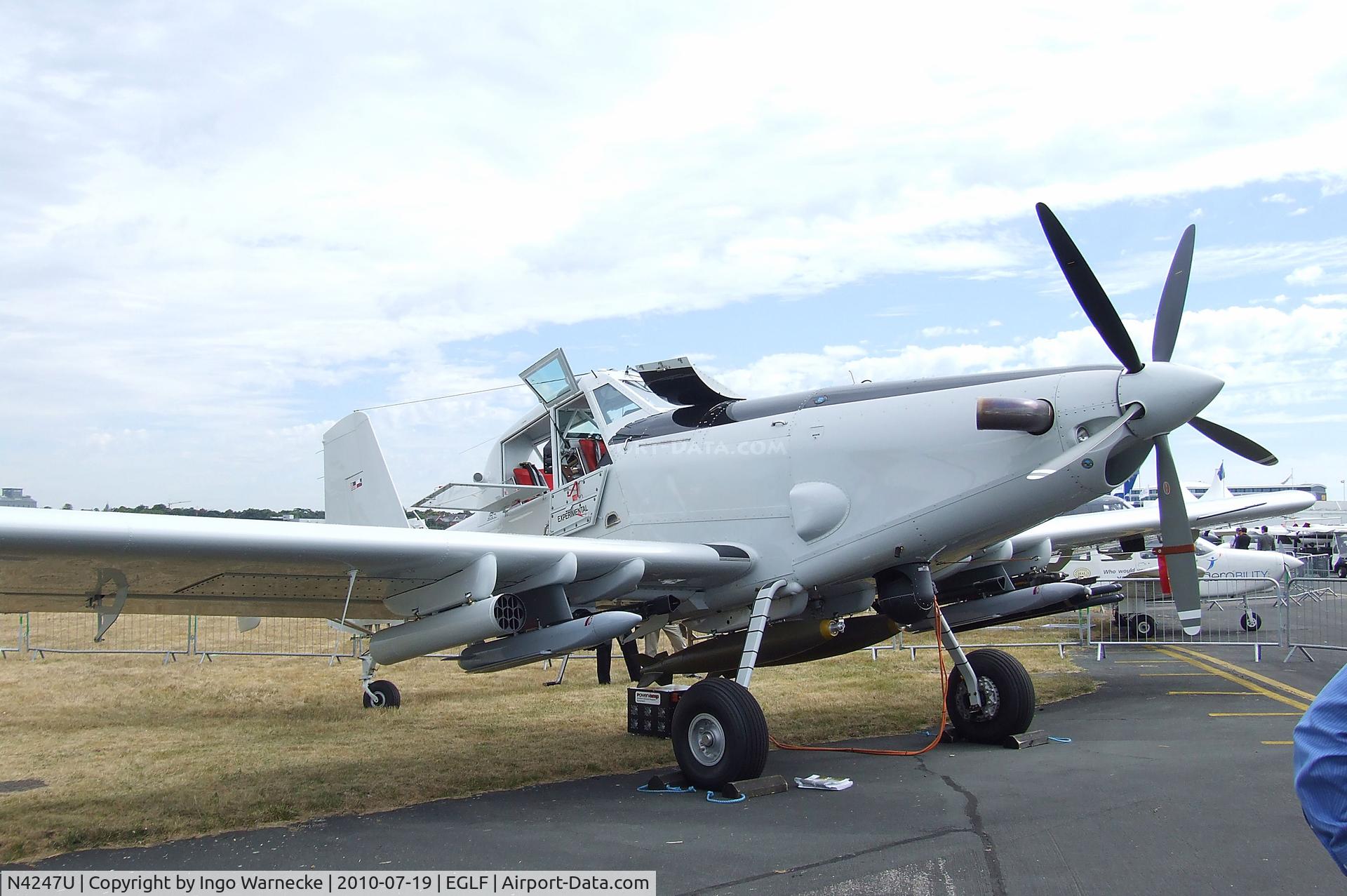 N4247U, Air Tractor AT-802 C/N 802-4001, Air Tractor AT-802U COIN-aircraft at Farnborough International 2010