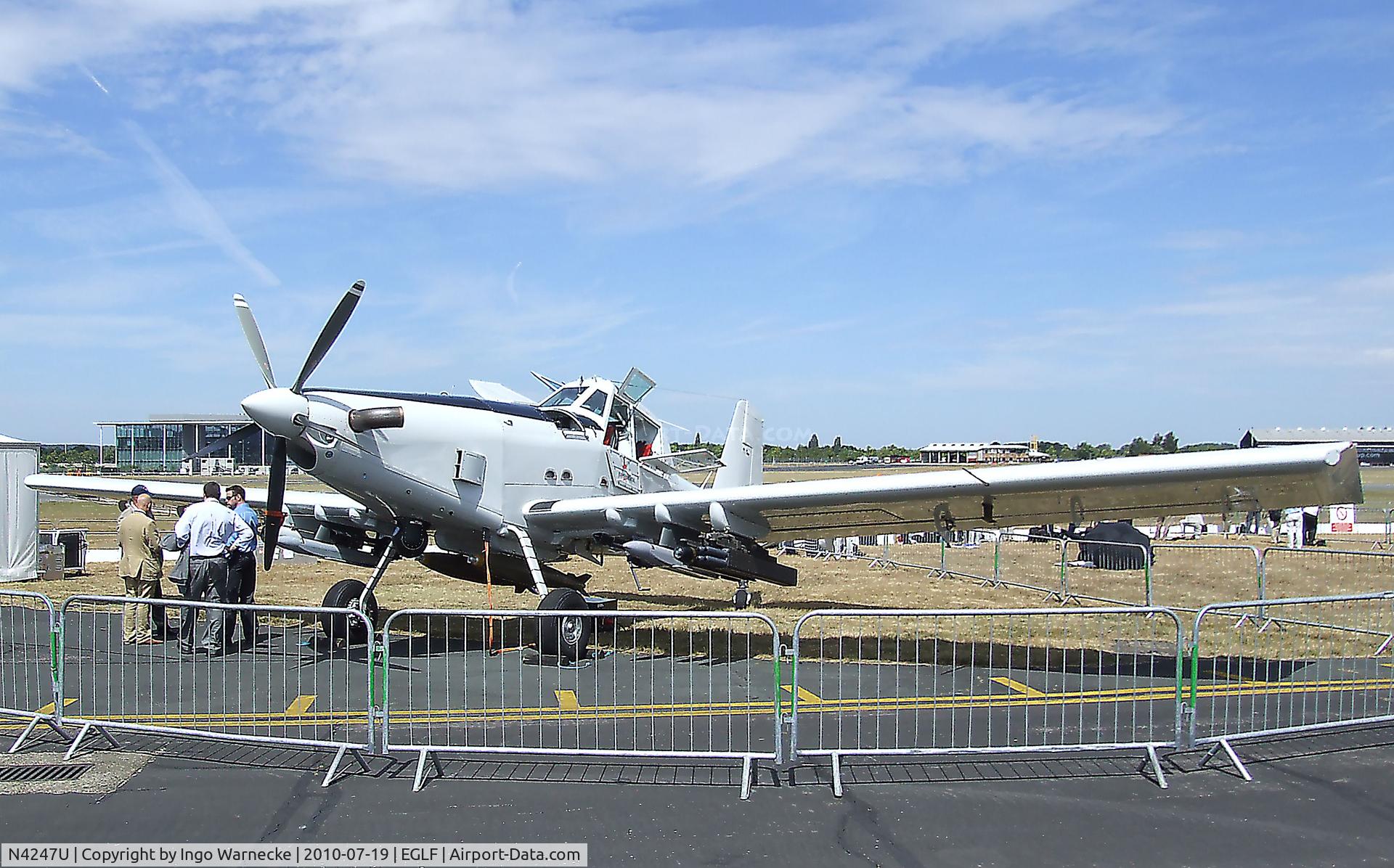N4247U, Air Tractor AT-802 C/N 802-4001, Air Tractor AT-802U COIN-aircraft at Farnborough International 2010