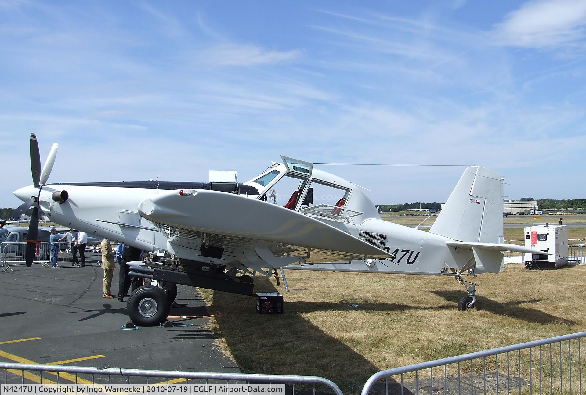 N4247U, Air Tractor AT-802 C/N 802-4001, Air Tractor AT-802U COIN-aircraft at Farnborough International 2010