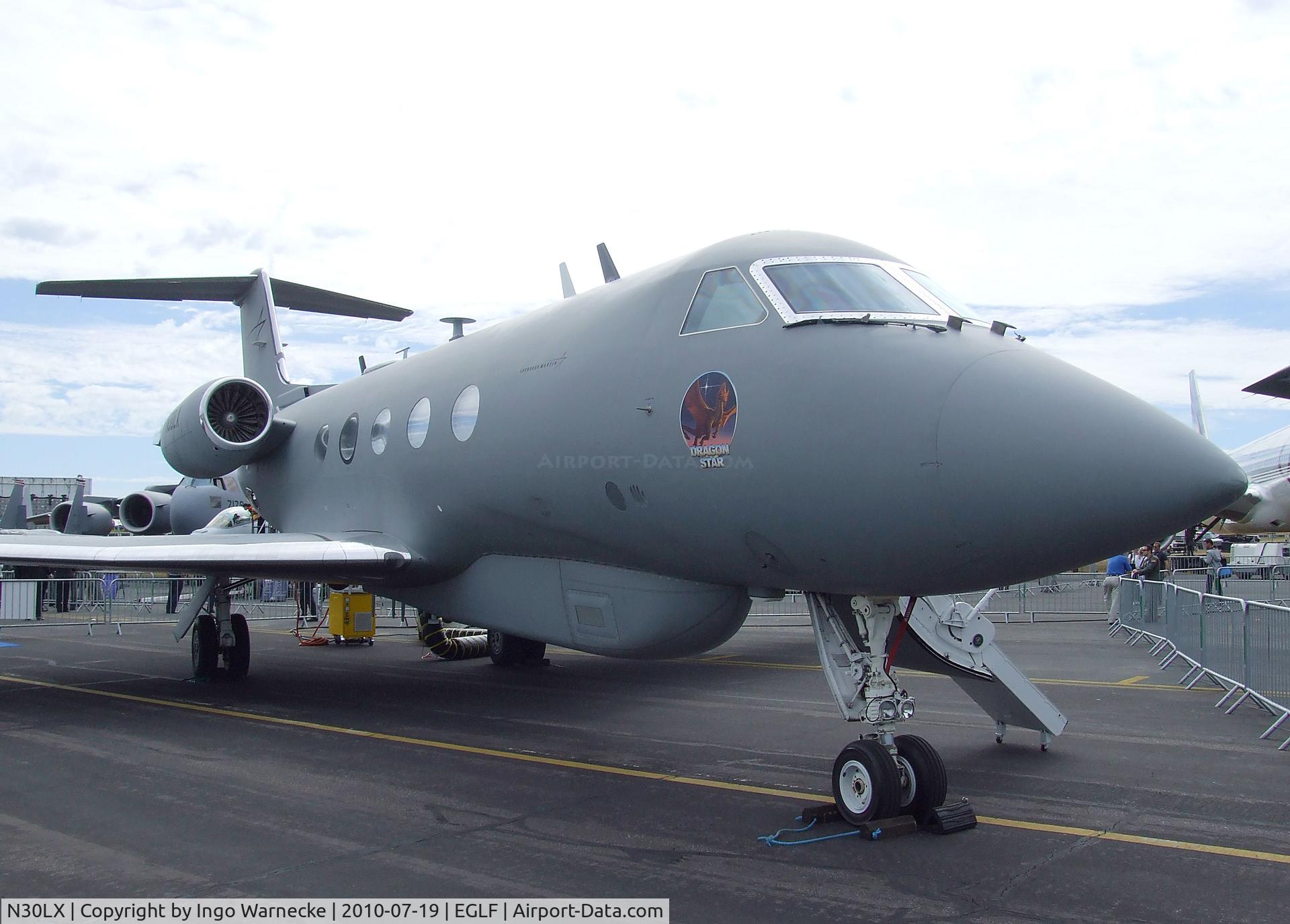 N30LX, 1984 Gulfstream Aerospace G-1159A Gulfstream III C/N 438, Gulfstream G-1159A / Lockheed Martin Dragon Star at Farnborough International 2010