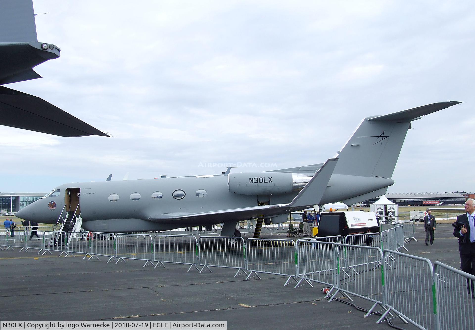 N30LX, 1984 Gulfstream Aerospace G-1159A Gulfstream III C/N 438, Gulfstream G-1159A / Lockheed Martin Dragon Star at Farnborough International 2010