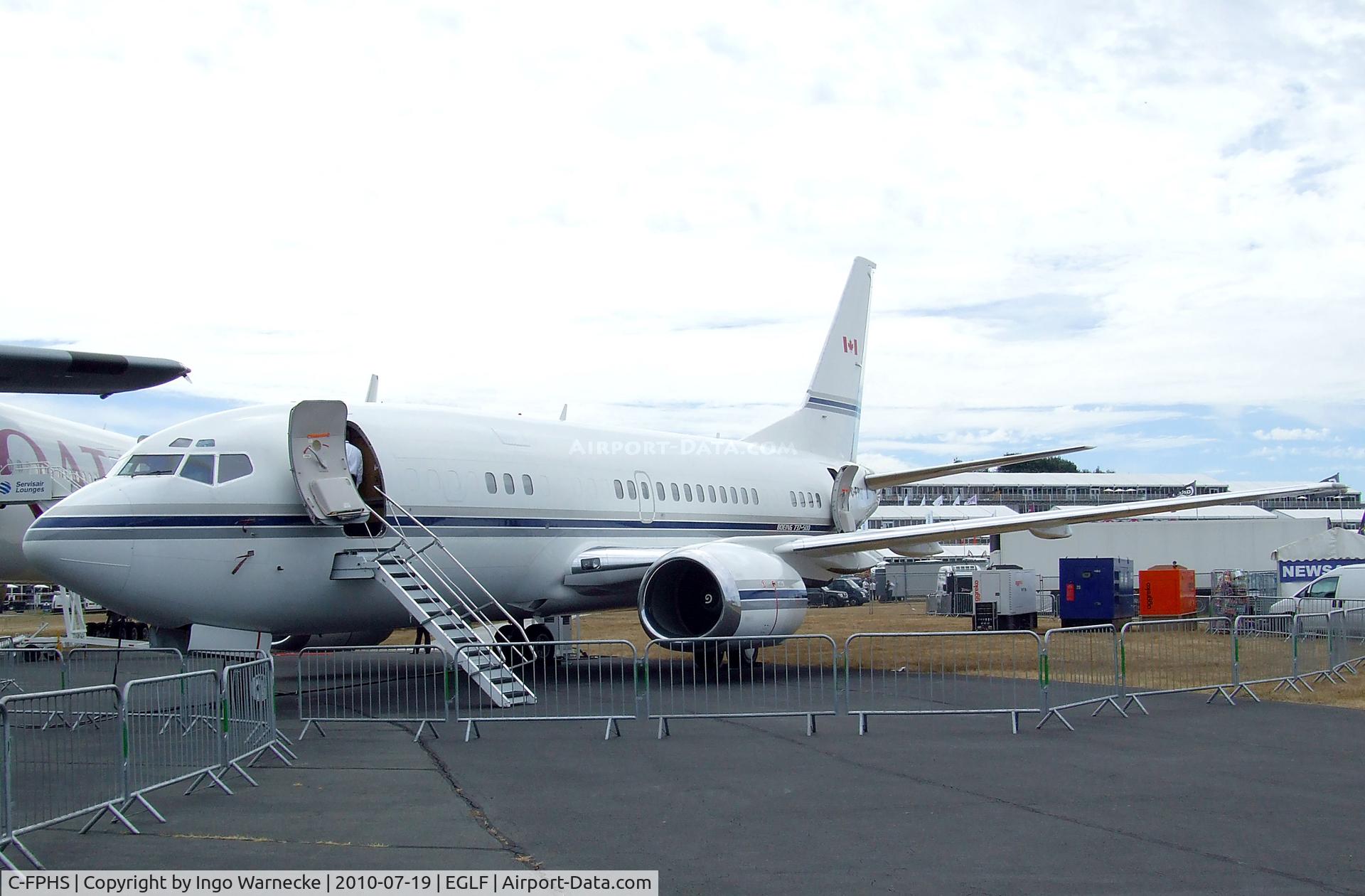 C-FPHS, 1991 Boeing 737-53A C/N 24970, Boeing 737-53A at Farnborough International 2010