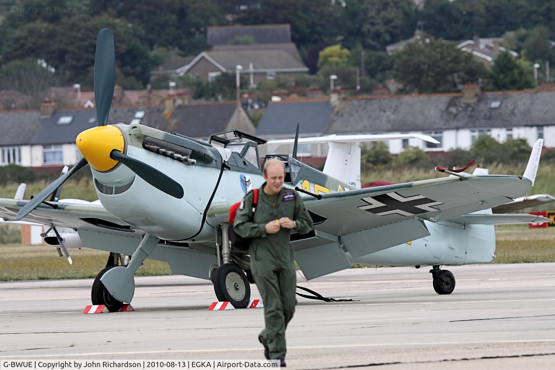 G-BWUE, 1949 Hispano HA-1112-M1L Buchon C/N 172, Preparing for display