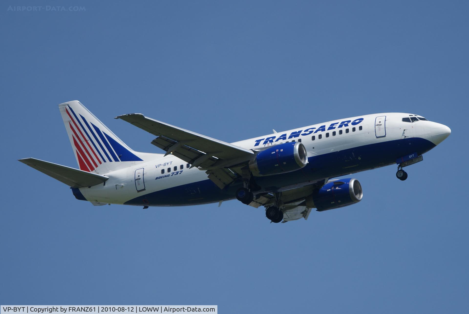 VP-BYT, 1998 Boeing 737-524 C/N 28928, Transaero