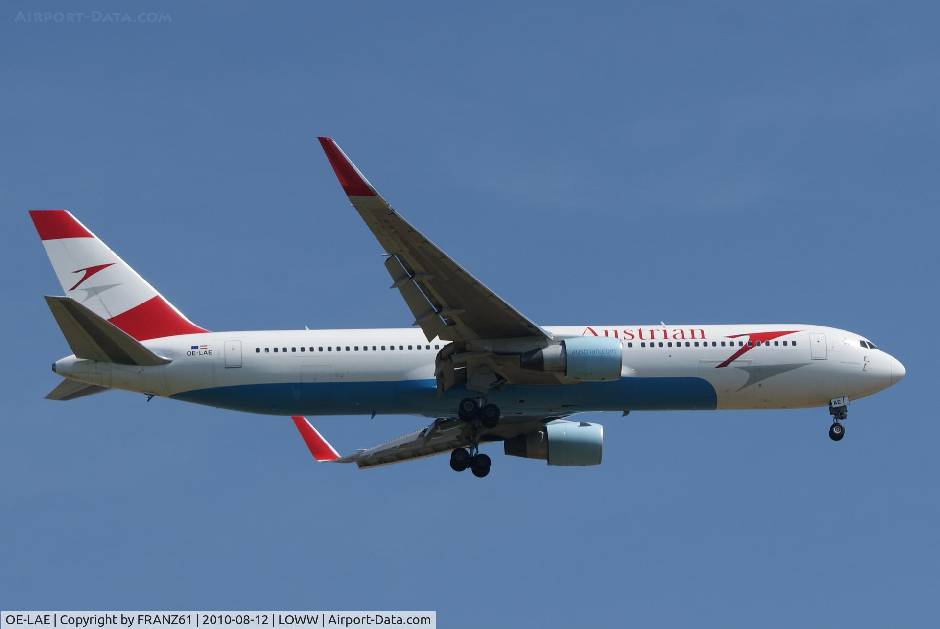 OE-LAE, 2000 Boeing 767-3Z9/ER C/N 30383, Austrian Airlines