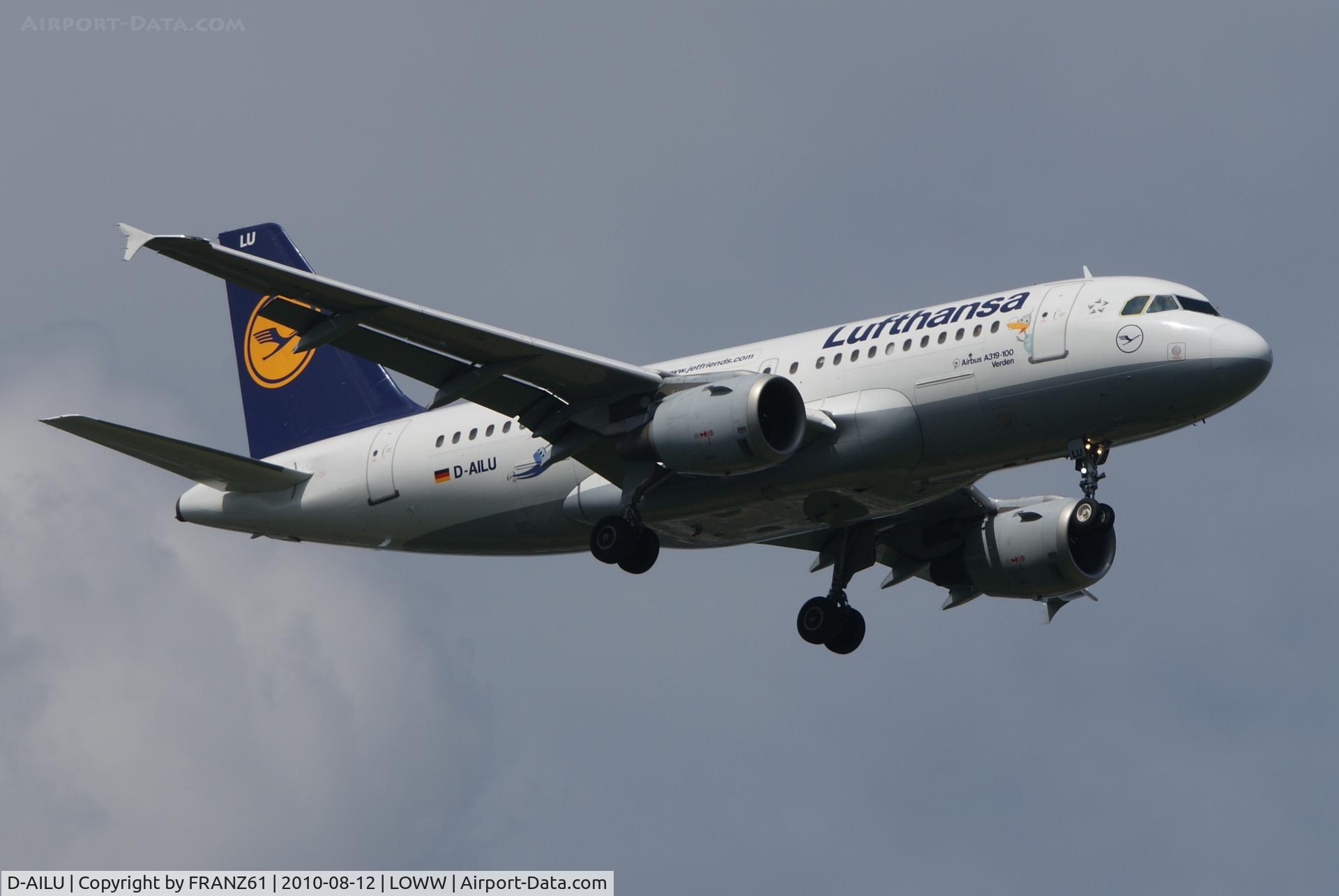 D-AILU, 1997 Airbus A319-114 C/N 744, Lufthansa