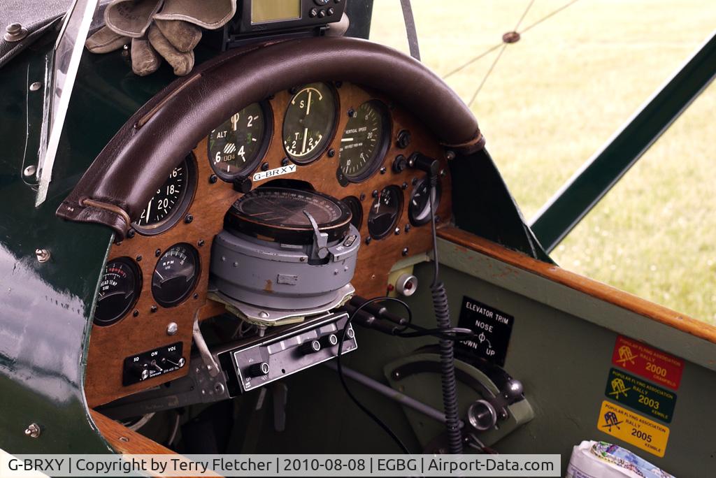 G-BRXY, 1991 Pietenpol Air Camper C/N PFA 047-11416, Instrument panel inside 1991 Morris Ae PIETENPOL AIR CAMPER, c/n: PFA 047-11416 at Leicester